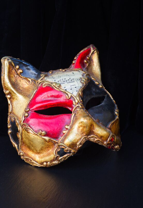 masque de chat vénitien