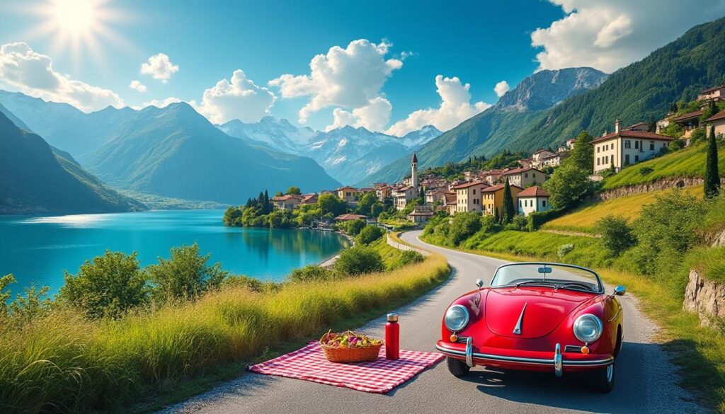partez pour un road trip inoubliable en italie et explorez des lacs enchanteurs tels que le lac de côme et le lac de garde. découvrez des paysages à couper le souffle, des villages pittoresques et la richesse de la culture italienne. une aventure qui éveillera vos sens et vous imprégnera de la beauté naturelle de l'italie.